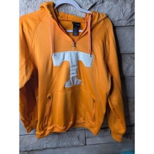 Gen2 Tennessee Volunteers Mens Orange Quarter Zip Hoodie Sweatshirt Medium Logo